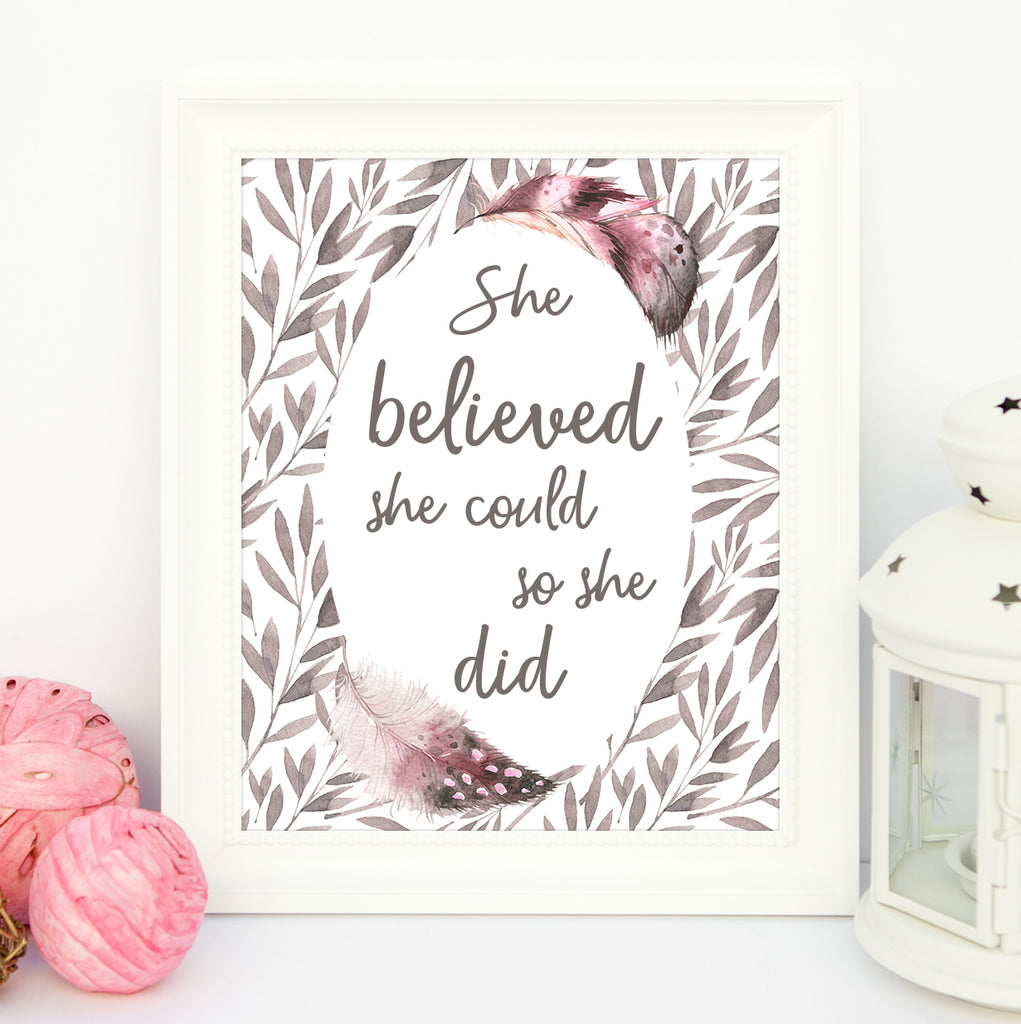 She Believed (Feathers)